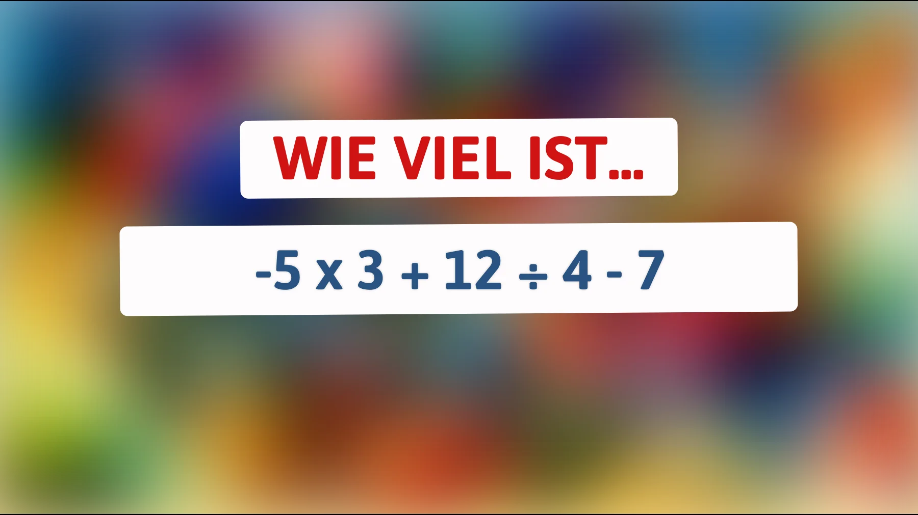 Bist du clever genug, um das geheime Ergebnis dieser kniffligen Gleichung zu entschlüsseln? Entdecke, ob du ein wahres Zahlen-Genie bist!"