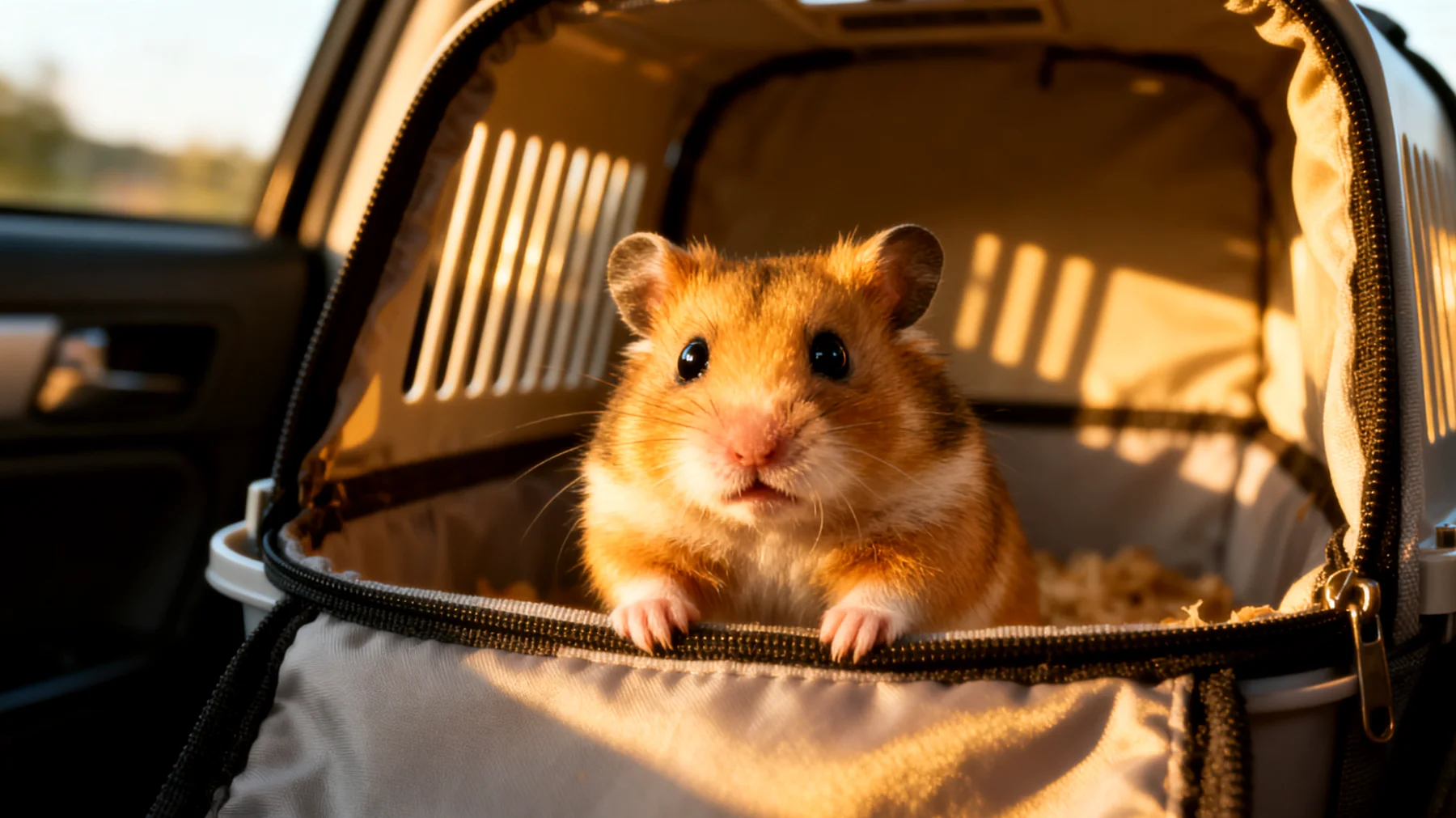 Hamster vertragen Reisen sehr schlecht und erleiden dabei oft enormen Stress, der zu gesundheitlichen Problemen wie Herzversagen, Dehydrierung oder einem geschwächten Immunsystem führen kann"