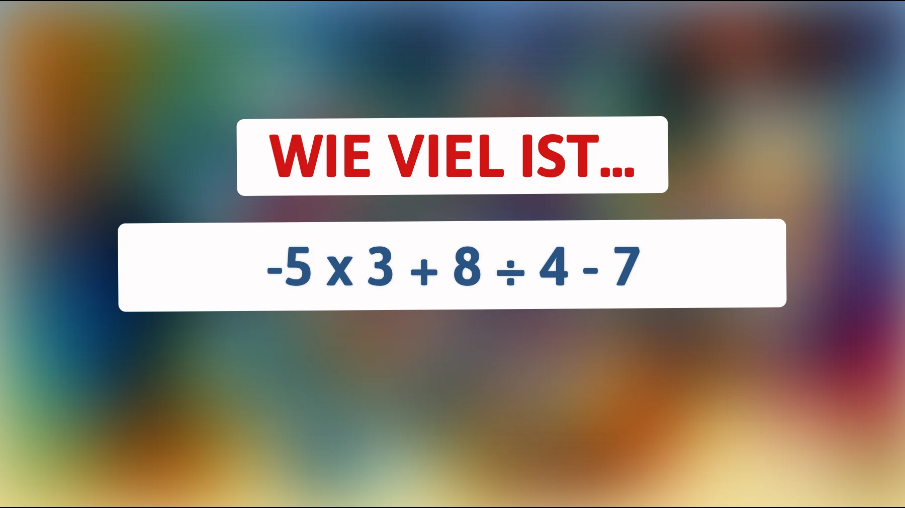 Nur 1% können diese mathematische Herausforderung knacken: Schaffst du es, die richtige Antwort zu finden?"